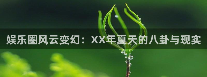 澳门pg电子官网版：娱乐圈风云变幻：XX年夏天的八卦与现实