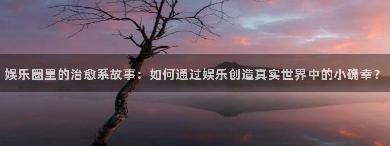 pg赏金模拟器试玩版：娱乐圈里的治愈系故事：如何通过娱乐创造真实世界中的小确幸？